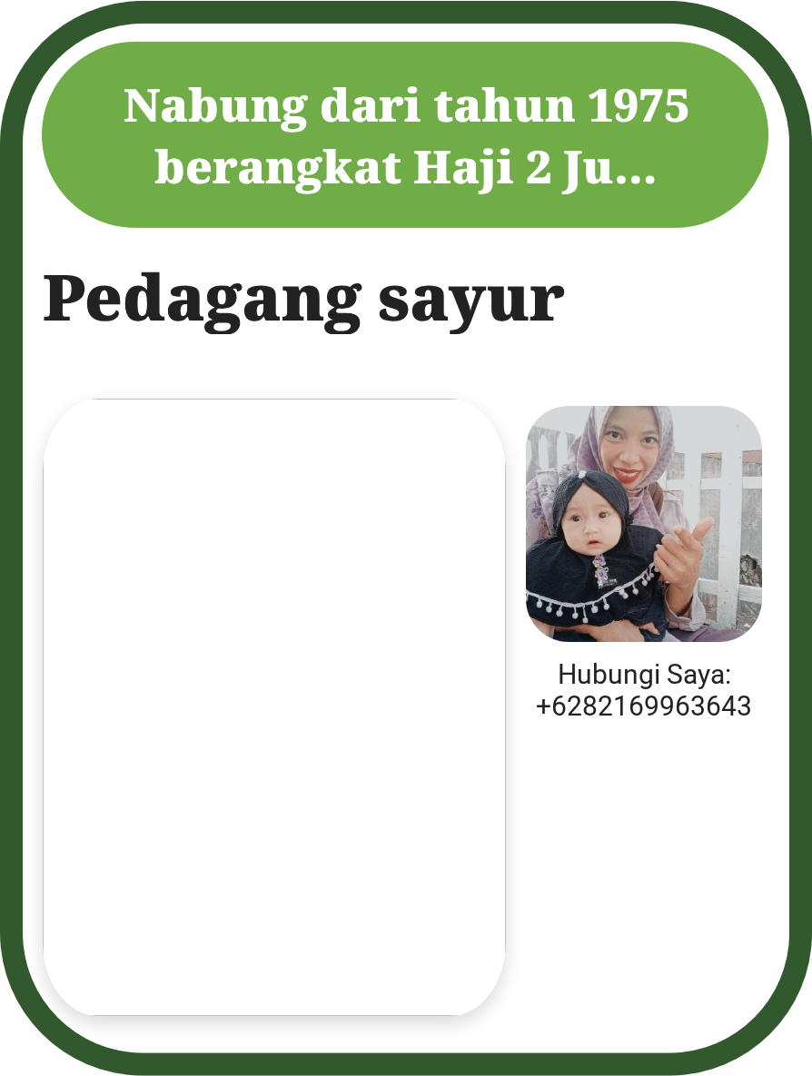 Pedagang sayur Keliling Naik Haji setelah menabung 49 tahun