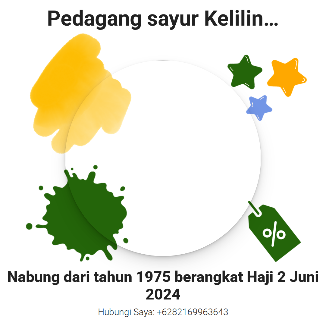 Pedagang sayur Keliling Naik Haji setelah menabung 49 tahun