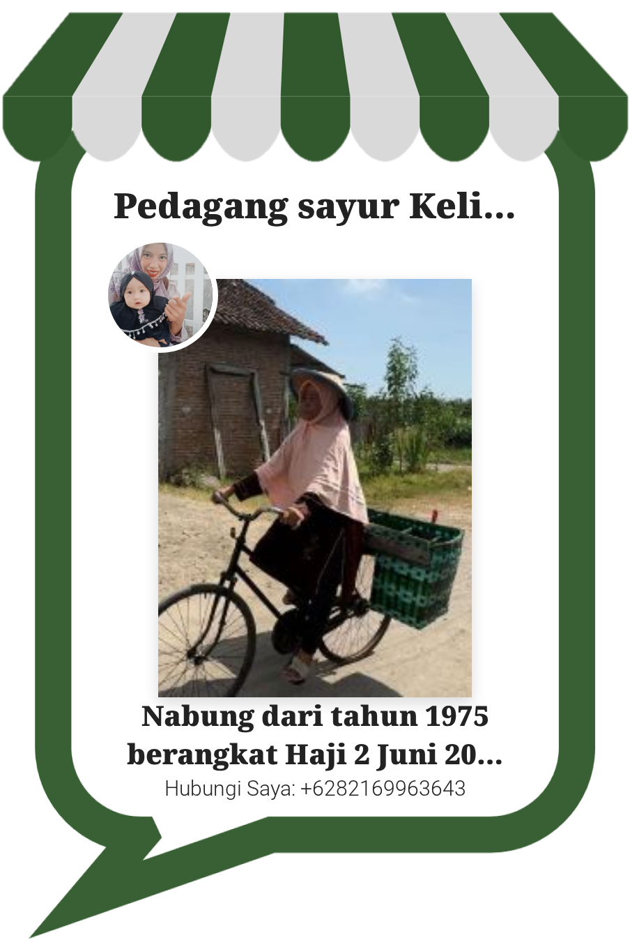 Pedagang sayur Keliling Naik Haji setelah menabung 49 tahun