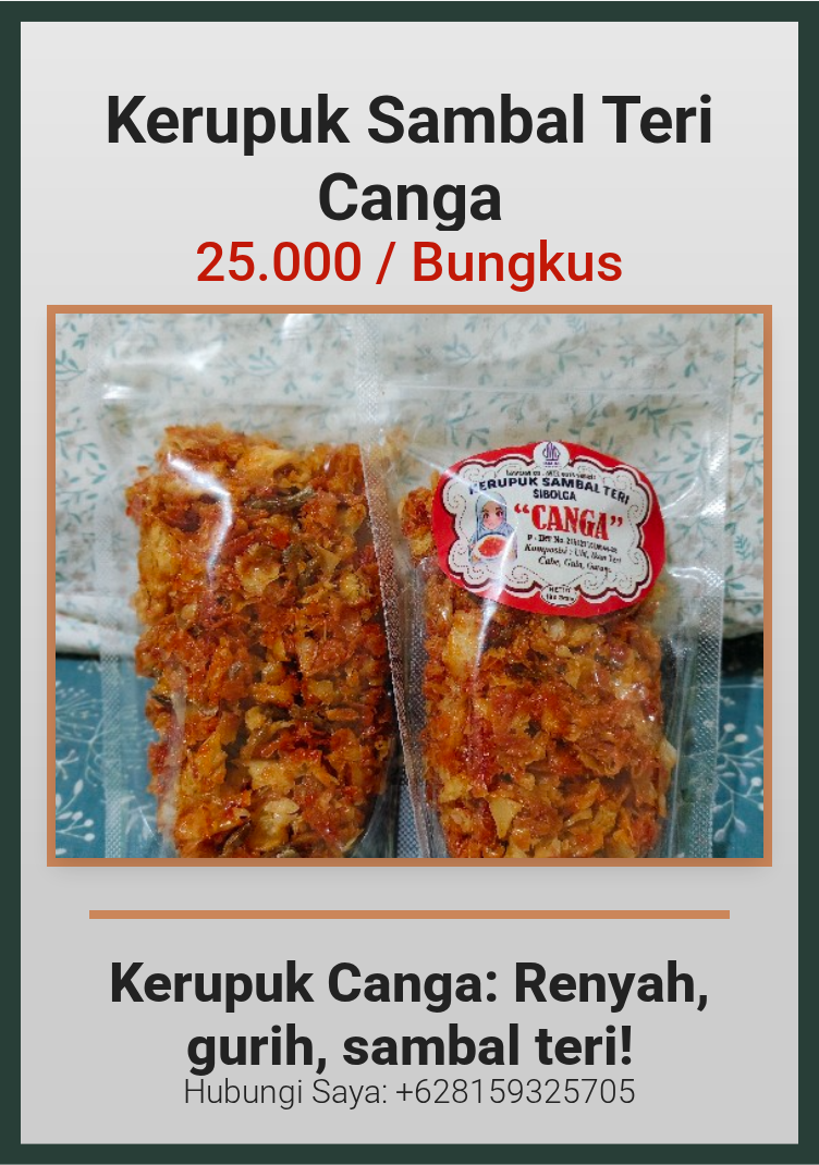 Kerupuk Sambal Teri Canga