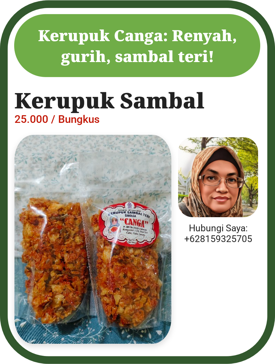 Kerupuk Sambal Teri Canga